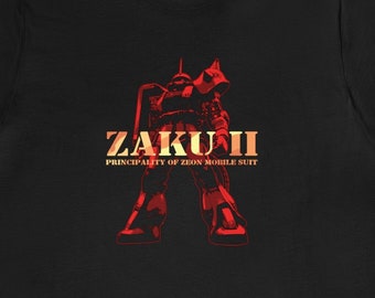 Zaku II T-shirt / Gundam T-shirt / Zeon / Mecha / Zaku 2 / Gifts for him