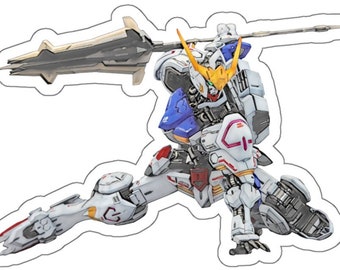 Barbatos Gundam Sticker #1 / Decal / Gundam / Gunpla / Mecha / Gifts for Him / Saint-ism