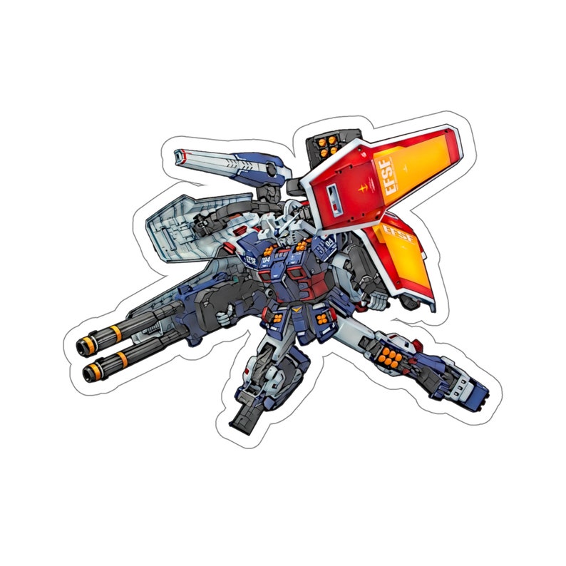 Full Armor Gundam Sticker / Gunpla / Decal / White / Transparent / Saint-ism image 1