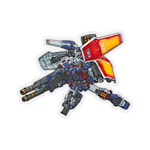 Full Armor Gundam Sticker / Gunpla / Decal / White / Transparent / Saint-ism image 4