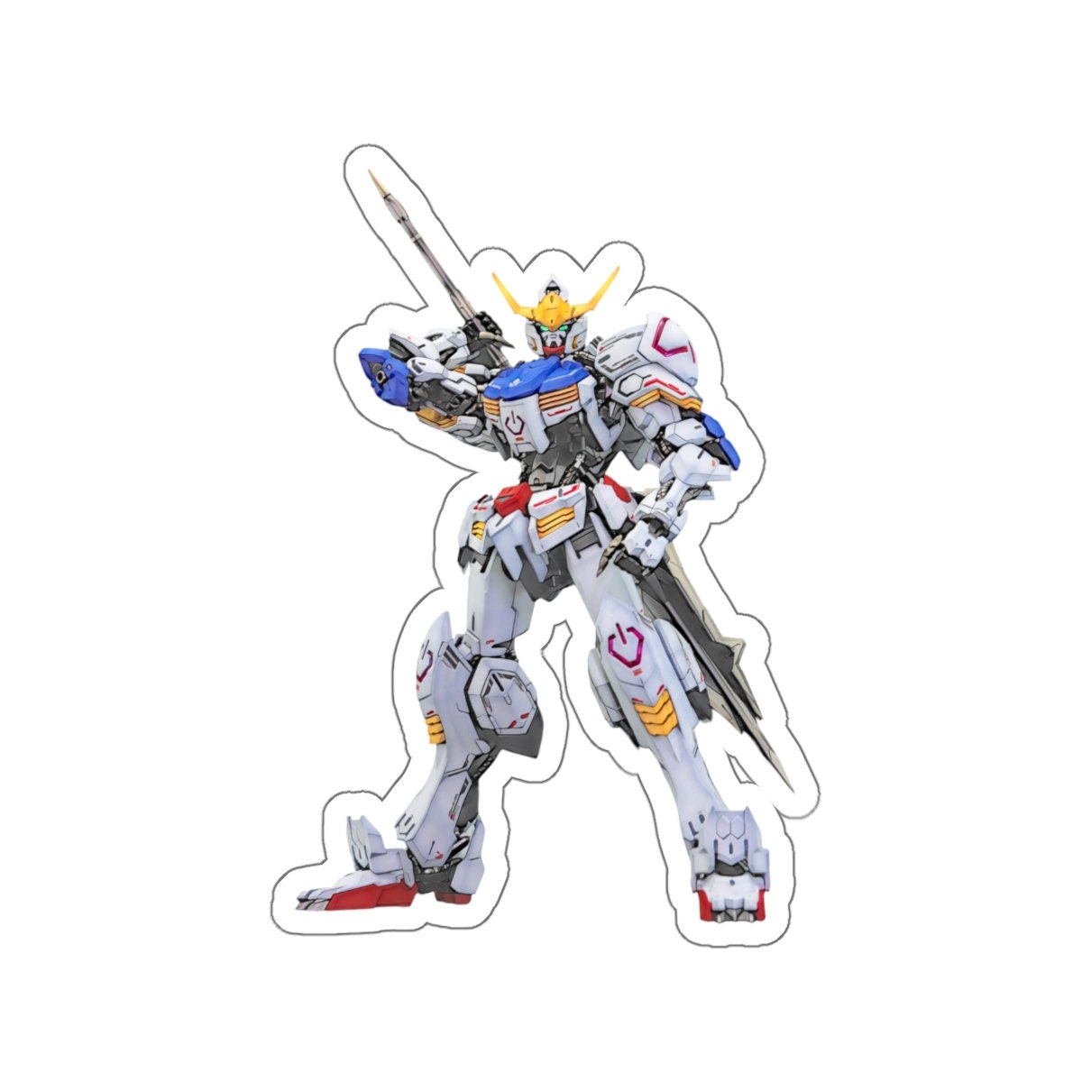 Barbatos Gundam Sticker 2 / Decal / Gundam / Gunpla / Mecha / Etsy