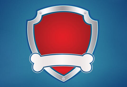Paw Patrol Badge Outline Emblem Logo Image Clipart Transparent | Etsy