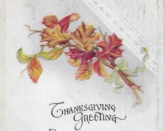Thanksgiving Greetings Vintage Antique Collectible Postcard 073 1920
