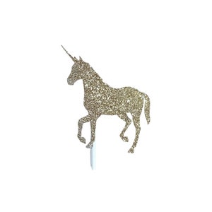 Unicorn Birthday Party Cupcake Toppers Style 01