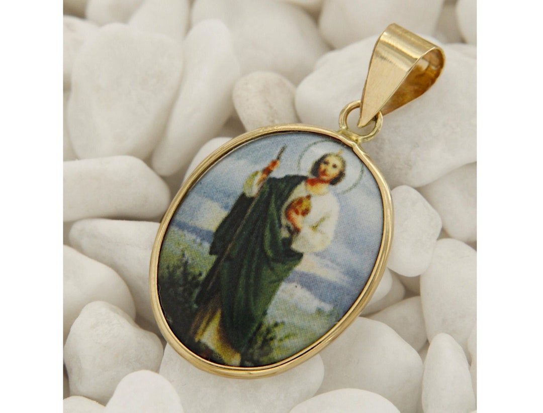 Gold Saint Jude Pendant, St Jude Gold Pendant, San Judas Tadeo ...