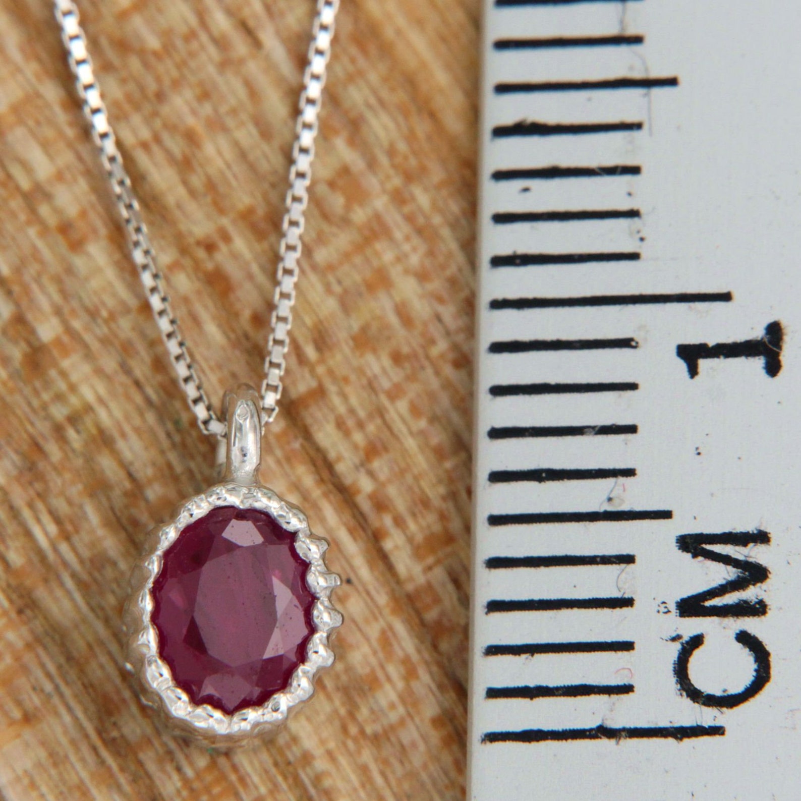 Gold Ruby Pendant Natural Ruby Pendant Gold Ruby Necklace Etsy
