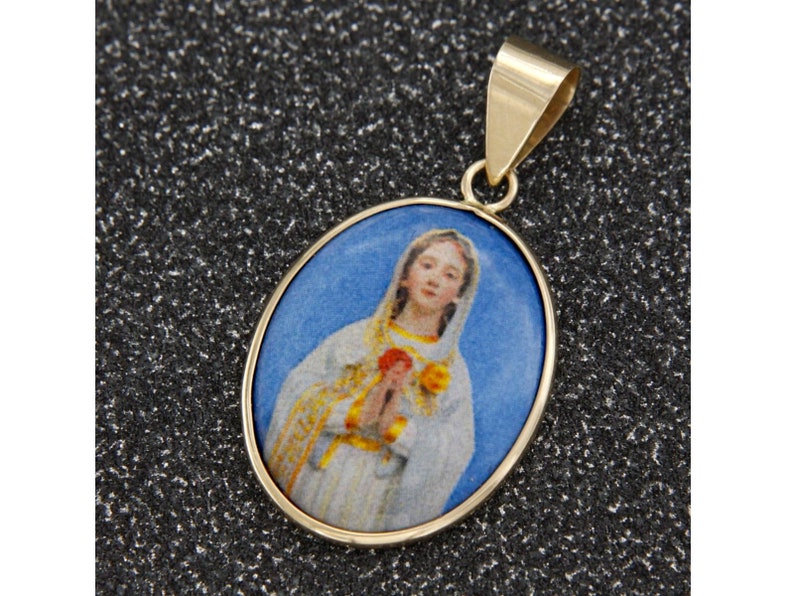 Mary Pendant of Protection - Gold Plated main image 0