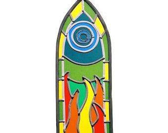 Set of 2 Kitrail® models of stained glass forms pointed; shipping cost to £ 1!