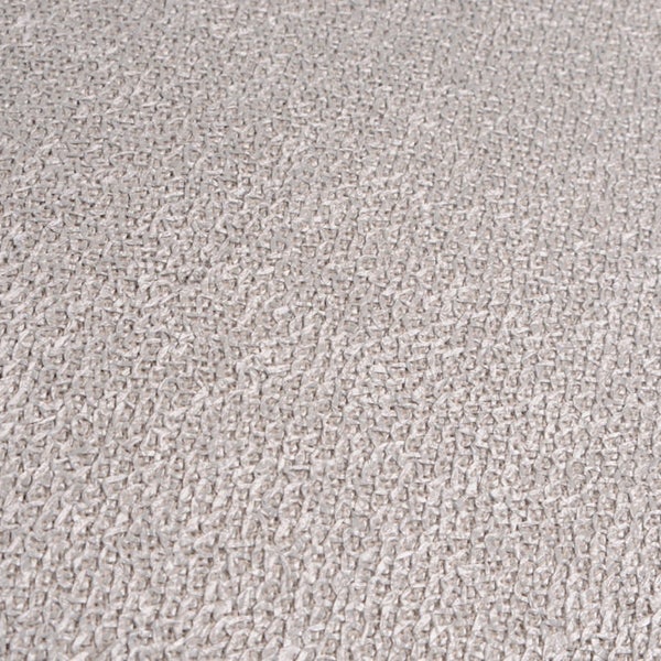 Raphia gris clair tissé sur coton
