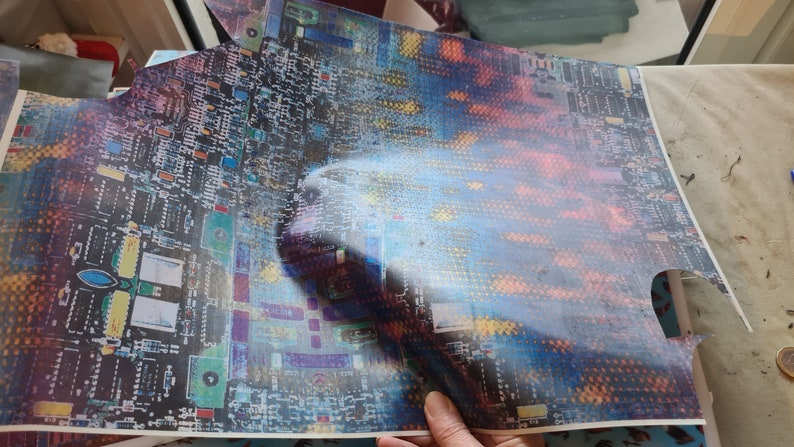 Planche Vinyl plastique à coudre pour finition moderne hologramme plusieurs couleurs disponibles image 9