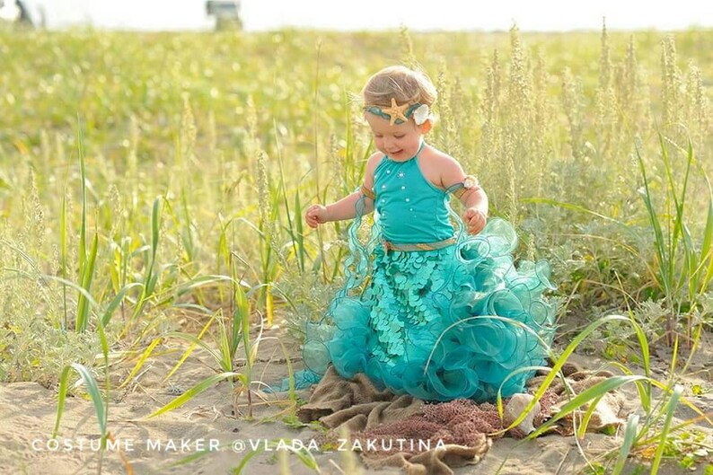 Little Mermaid Costume for Girl One Year Old Toddler Costume Etsy