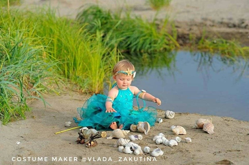 Little Mermaid Costume for Girl One Year Old Toddler Costume Etsy