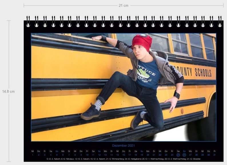 Tom Holland Calendar 2023 - Etsy