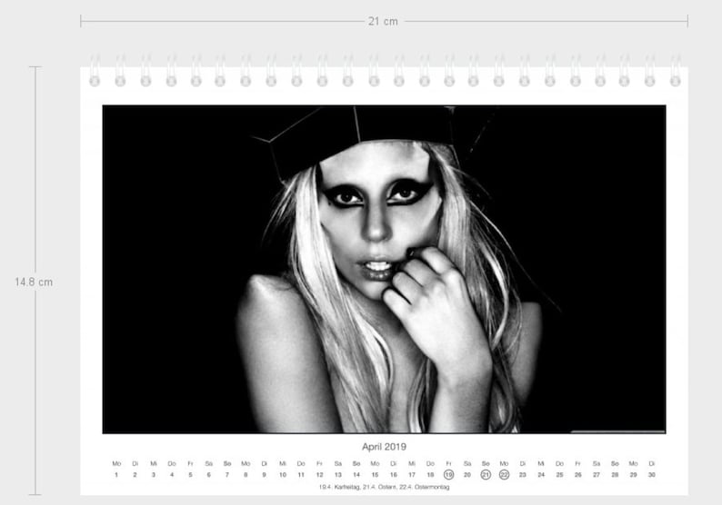 Lady Gaga Calendar 2025 Etsy