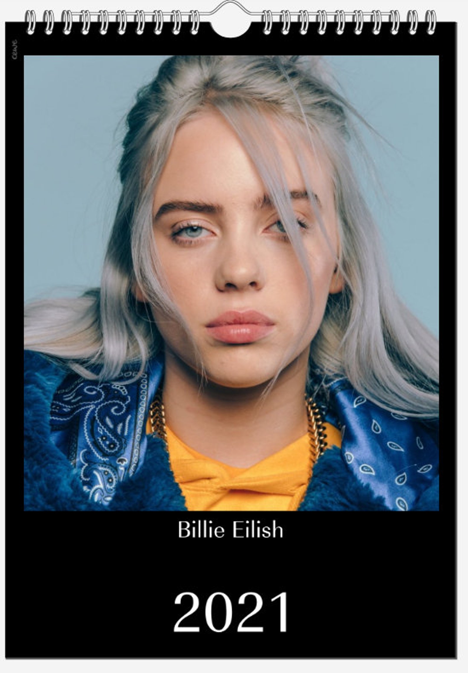 Billie Eilish Calendar 2021 Etsy