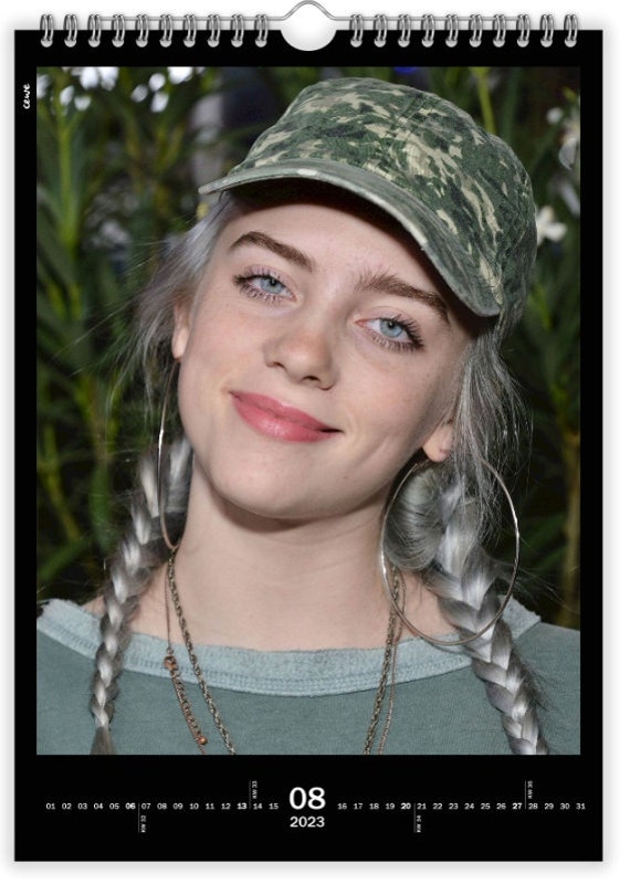 Calendario Billie Eilish 2023 - Etsy España Calendario Billie Eilish 2023 - Etsy España