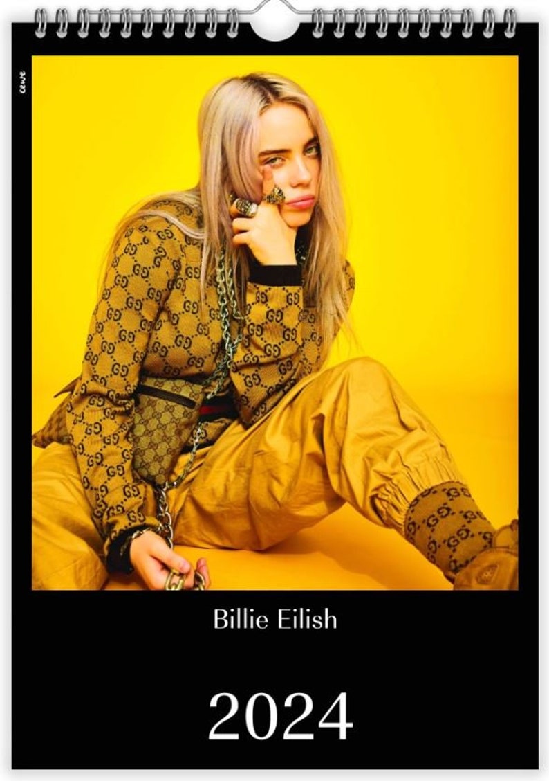 Billie Eilish Calendar 2025 Etsy UK