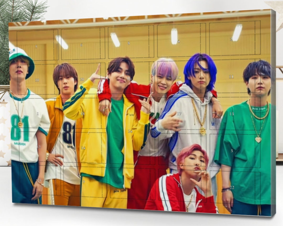 BTS Advent Calendar to Fill 53 Cm X 37 Cm X 3.5 Cm Etsy