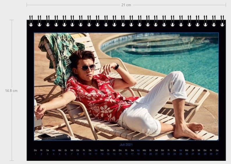 Tom Holland Calendar 2022 | Etsy
