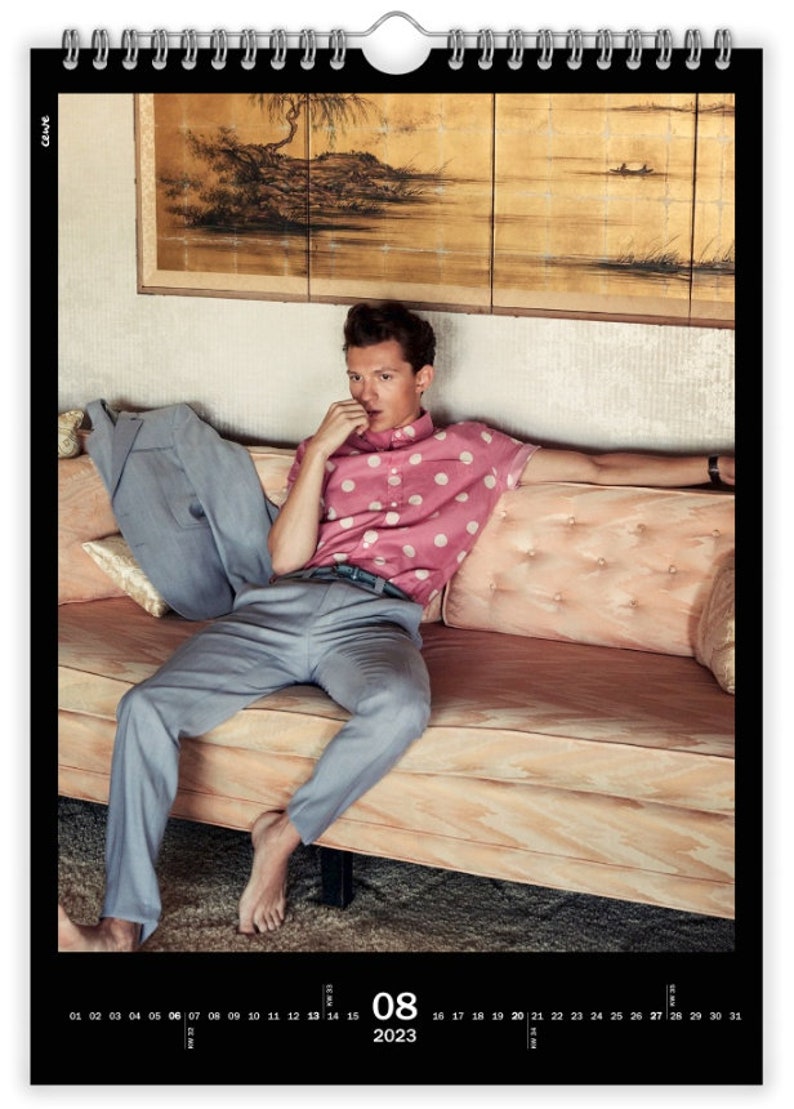Tom Holland Wall Calendar A4 2024 Etsy