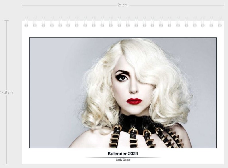 Lady Gaga Calendar 2025 Etsy