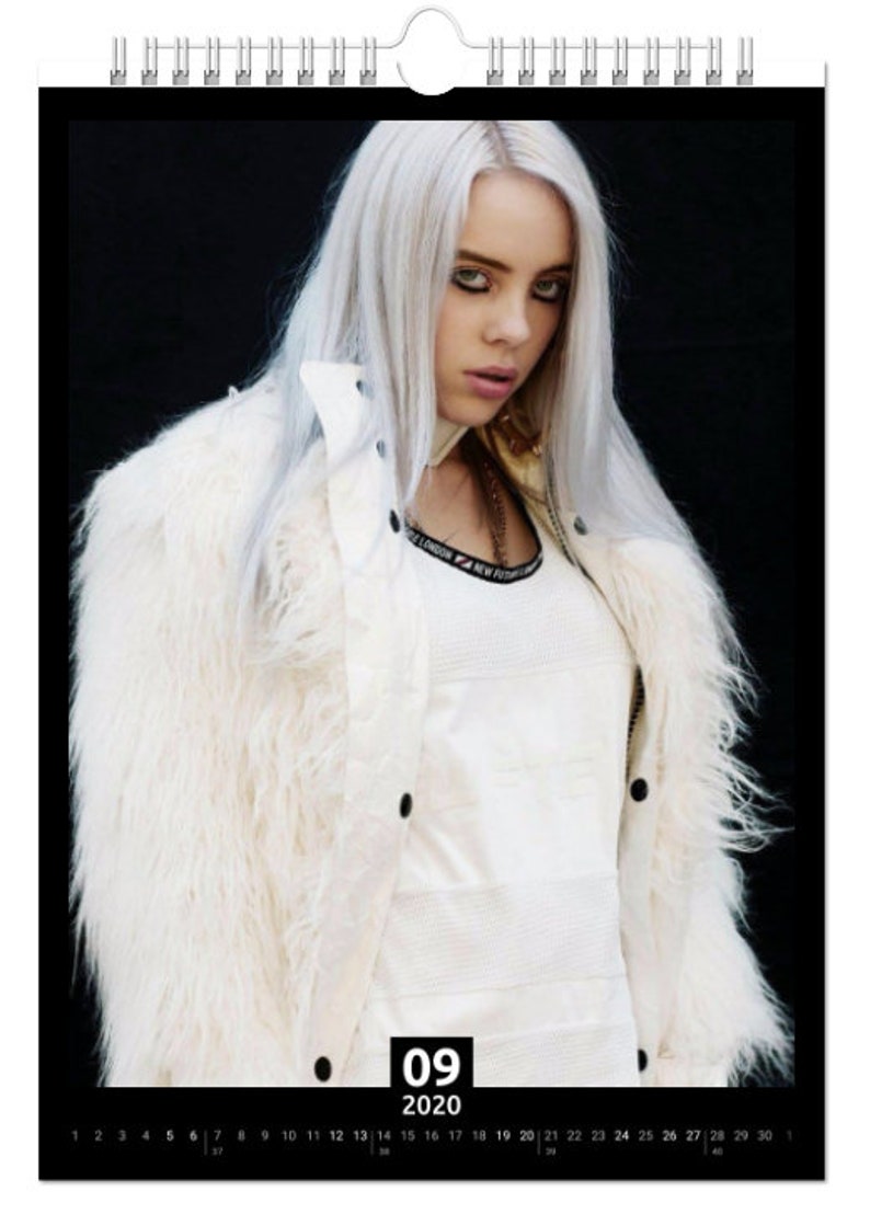 Billie Eilish Calendar 2021 Etsy