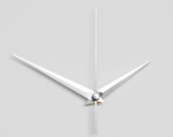 Clock Movement with Silver Color Clock Hands - High Precision, No Ticking Clock Mechanism Kit for Your Own Clock Creation, DIY Clock