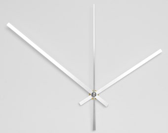 Clockwork Wall Clock Movement for Handicrafts with Silver Arrows, Diy Clock Repair or Replacement Mechanism with Hands, Quartz Clock Parts