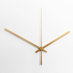 Wall Clock Accessories - 3 Pieces Clock Hands Set with Mechanism, DIY Clock Repair Movement, Clockwork Replacement Parts, Quartz Clock Motor