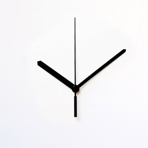 Mécanisme d'horloge silencieux à quartz avec aiguilles argentées ou blanches - Créez votre propre kit d'horloge pour des créations DIY ou des travaux manuels