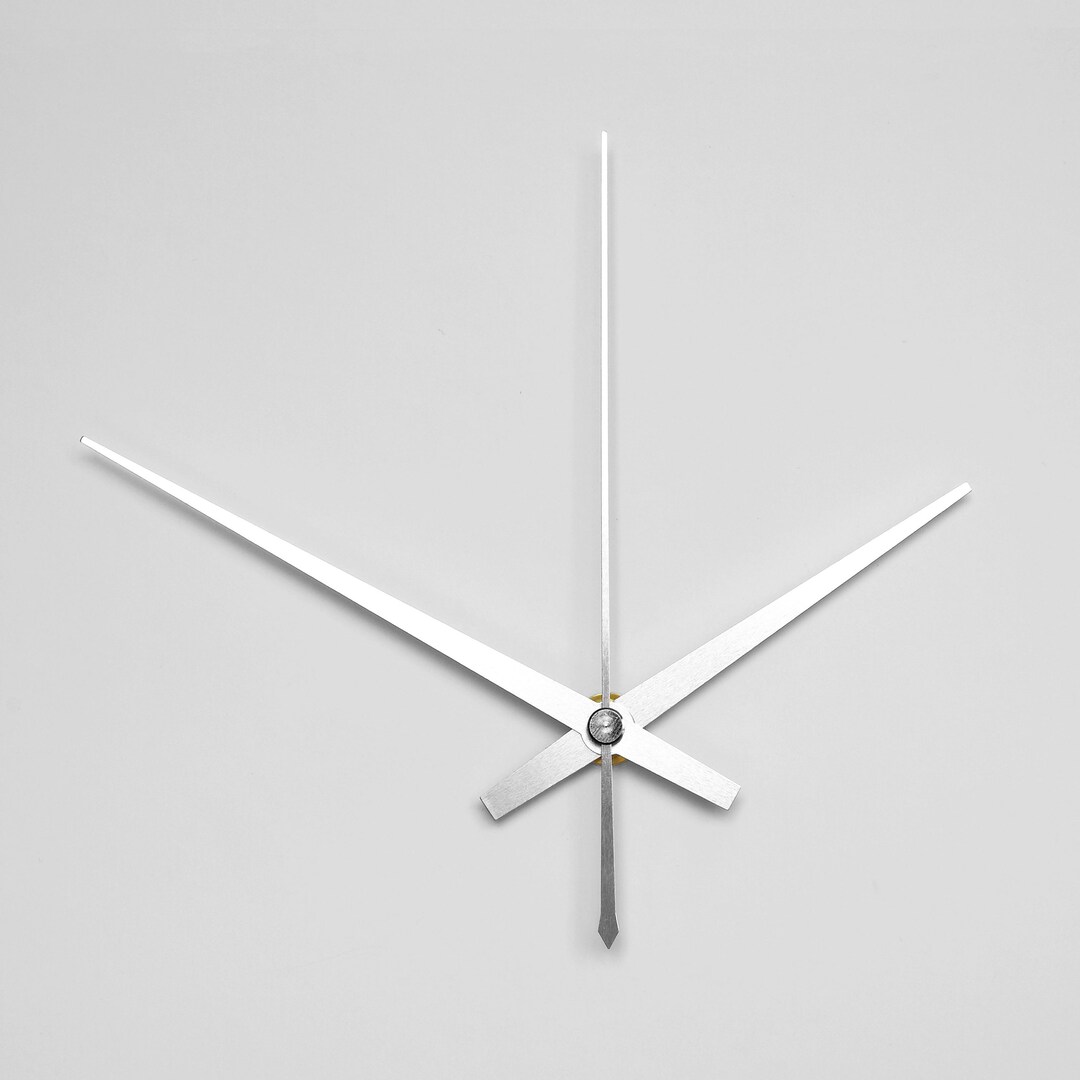 Silent Quartz Clock Mechanism With Silver or White Clock Hands Build