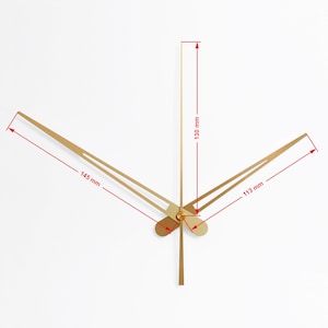 Quiet Quartz Mechanism for Wall Clock, Easy to Instal DIY Movement without Ticking with Black Hands Set, Noiseless and High Precision Gold Openwork