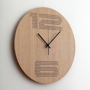 Große moderne Wanduhr aus Holz - Minimalistischer neuer Wohnakzent, Geschenk zur Wohnungserwärmung für Freunde