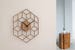 Cube Inspired Wooden Wall Clock, Silent Non Ticking Wood Clock, Minimalist Geometric Clock, Kitchen - Living Room - Bedroom Decor 