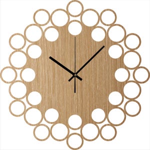 Newlywed Gift, Abstract Wood Clock, Wedding Gift Ideas, Minimalist Home Decor, First Home Decor, Gift for Couple, Oversized Wall Clock