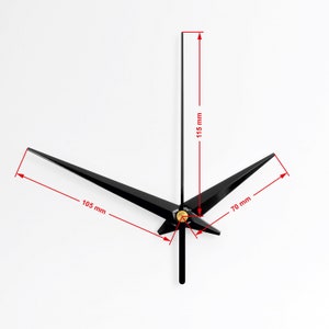 Sentaili 1Set Silent Quartz Clock Movement Mechanism Wall Clocks Repair Replacement Diy Kit For 2 3mm Thicknesss Clock Panel C