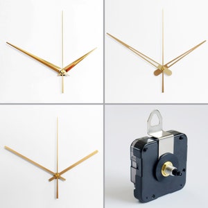 Battery Operated Clock Kit - DIY Repair Parts Replacement with 1 Set Hands - Silent Non Ticking Hanging Clock Movement Assemblage Parts