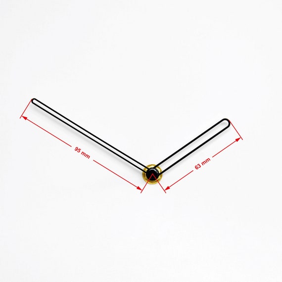 Meccanismo Per Orologio Da Parete Al Quarzo Fai Da Te - Movimento Con Gancio E Lancette In Metallo, Parti Di Ricambio Per Riparazioni, Albero 16,8 Mm, Nero