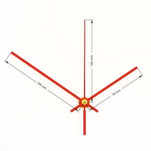 Wall Clock Accessories 3 Pieces Clock Hands Set With Mechanism, DIY