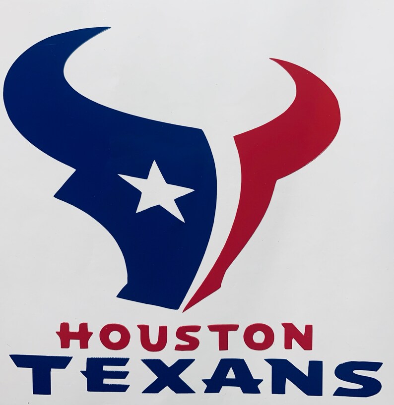 Houston Texans vinyl decal Customized size vinyl for Car Etsy