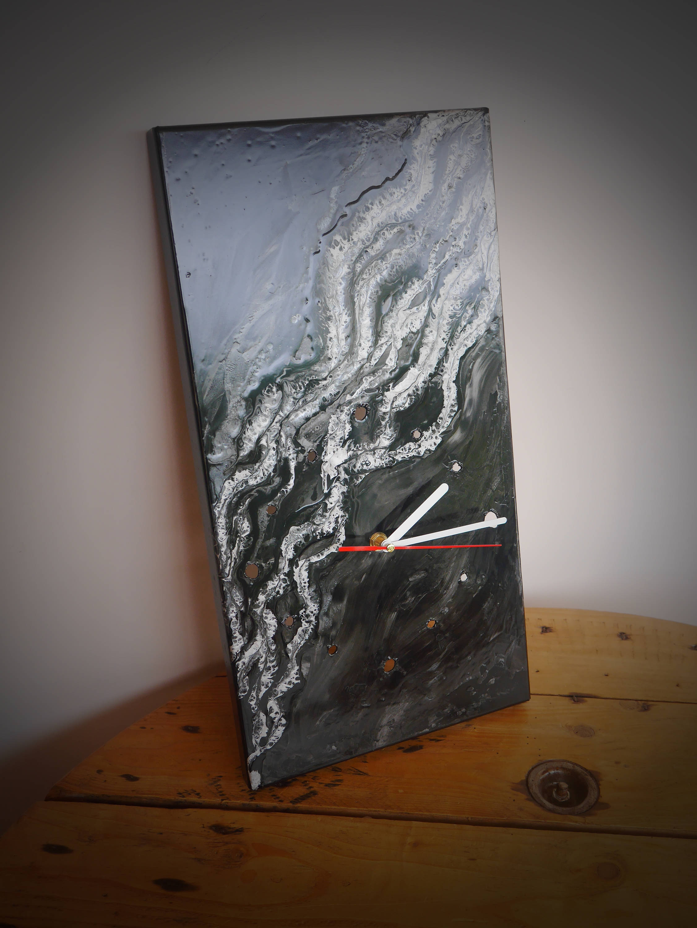 Horloge Murale Metallique Peinte