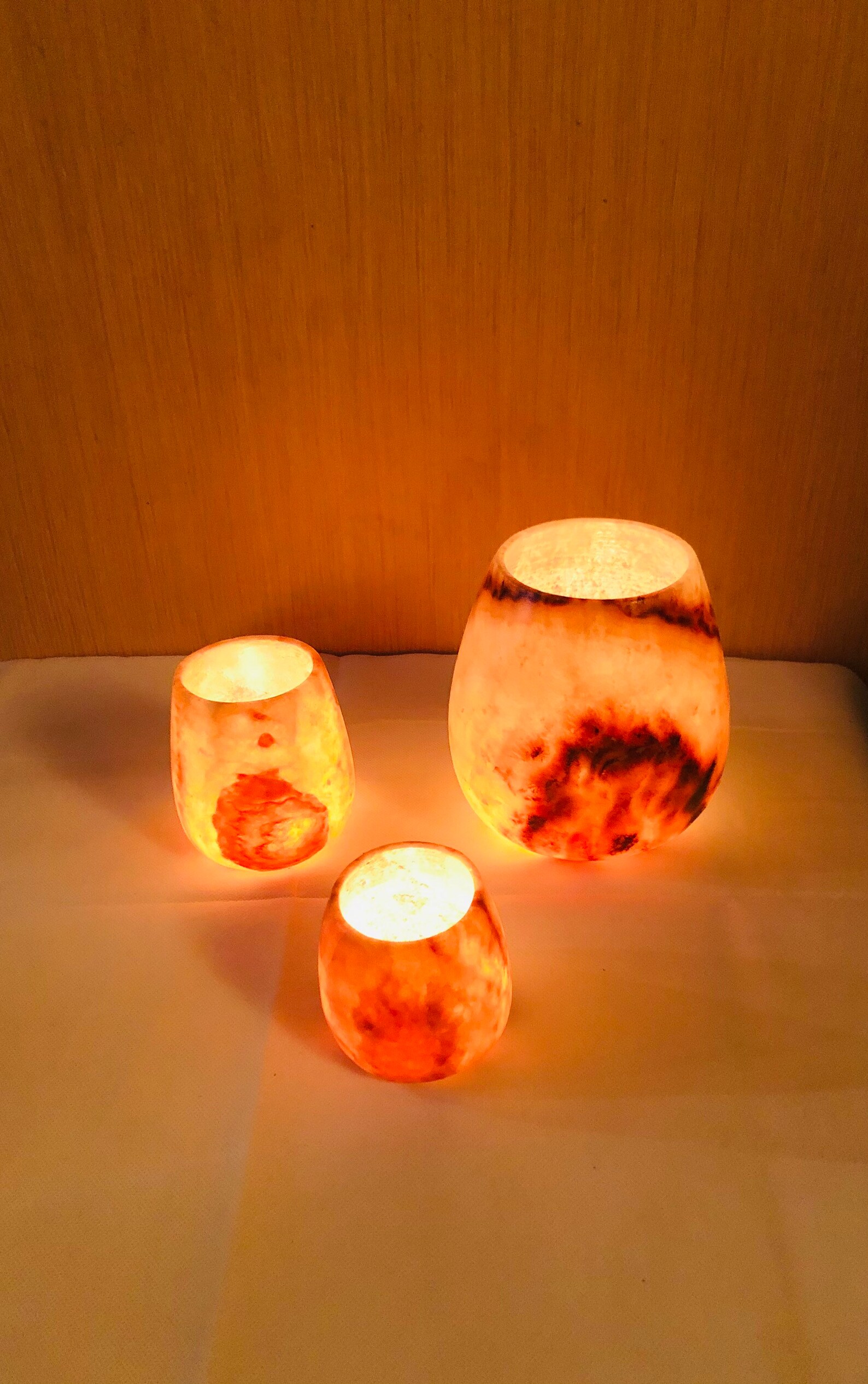 Egyptian Alabaster Tea Light Candle Holder Raw Natural Etsy