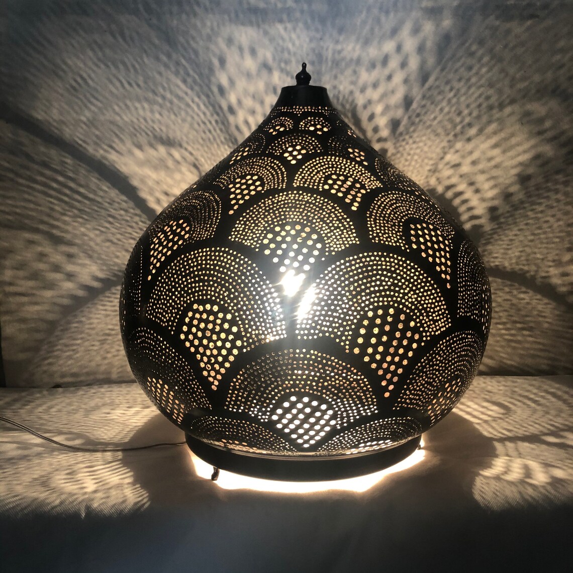 Moroccan Pendant Lamp Shade Lamp Tabl Lamp in Gold Color Etsy