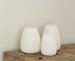 Alabaster Candleholders - Oval. White Alabaster Stone Candle Holder. Egyptian White Alabaster Candle Holder. Tea Light Candle Holder 