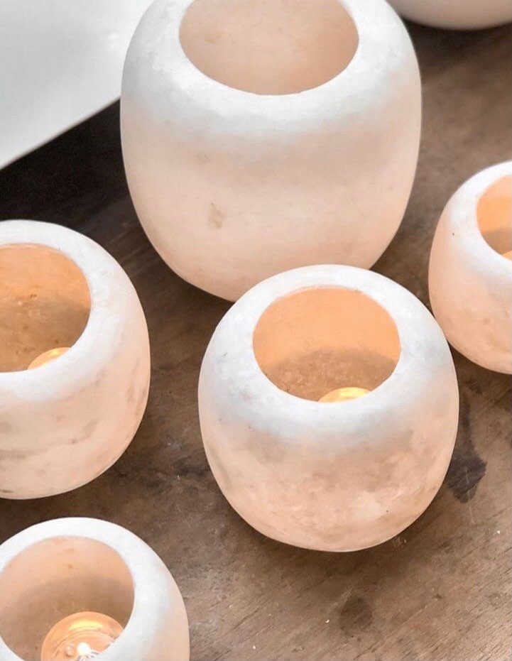 Egyptian White Alabaster ALABASTER Handcrafted CANDLE HOLDER Etsy