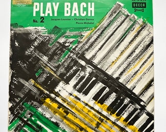 Jacques Loussier Trio - Play Bach No. 2 / Vinyl Record LP Music Album / 1960 Jazz Contemporary Classical / Vintage originele jaren '60 Decca Duits