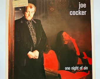 Joe Cocker - One Night Of Sin Vinyl LP - 1989 Pop Rock Album