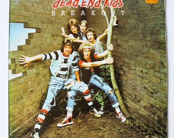 Dead End Kids - Breakout / Album musicale LP con dischi in vinile vintage / 1977 Pop Rock scozzese Glam come Slade incl "Have I The Right" Originale anni '70