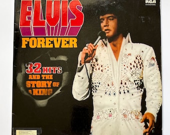 Elvis Presley - Forever / Vinyl Record 2LP Music Compilation Double Album / 1974 Rock Rock'n'Roll Rockabilly / Vintage 70s LP Greatest Hits