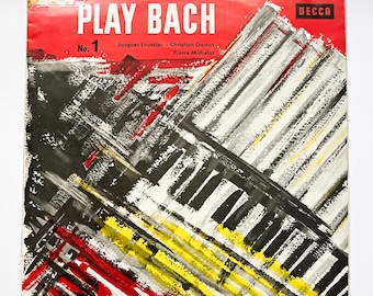 Jacques Loussier Trio - Play Bach Nr. 1 / Schallplatte LP Musikalbum / 1960er Jazz Zeitgenössische Klassik / Vintage original 60er Jahre Decca Deutsch